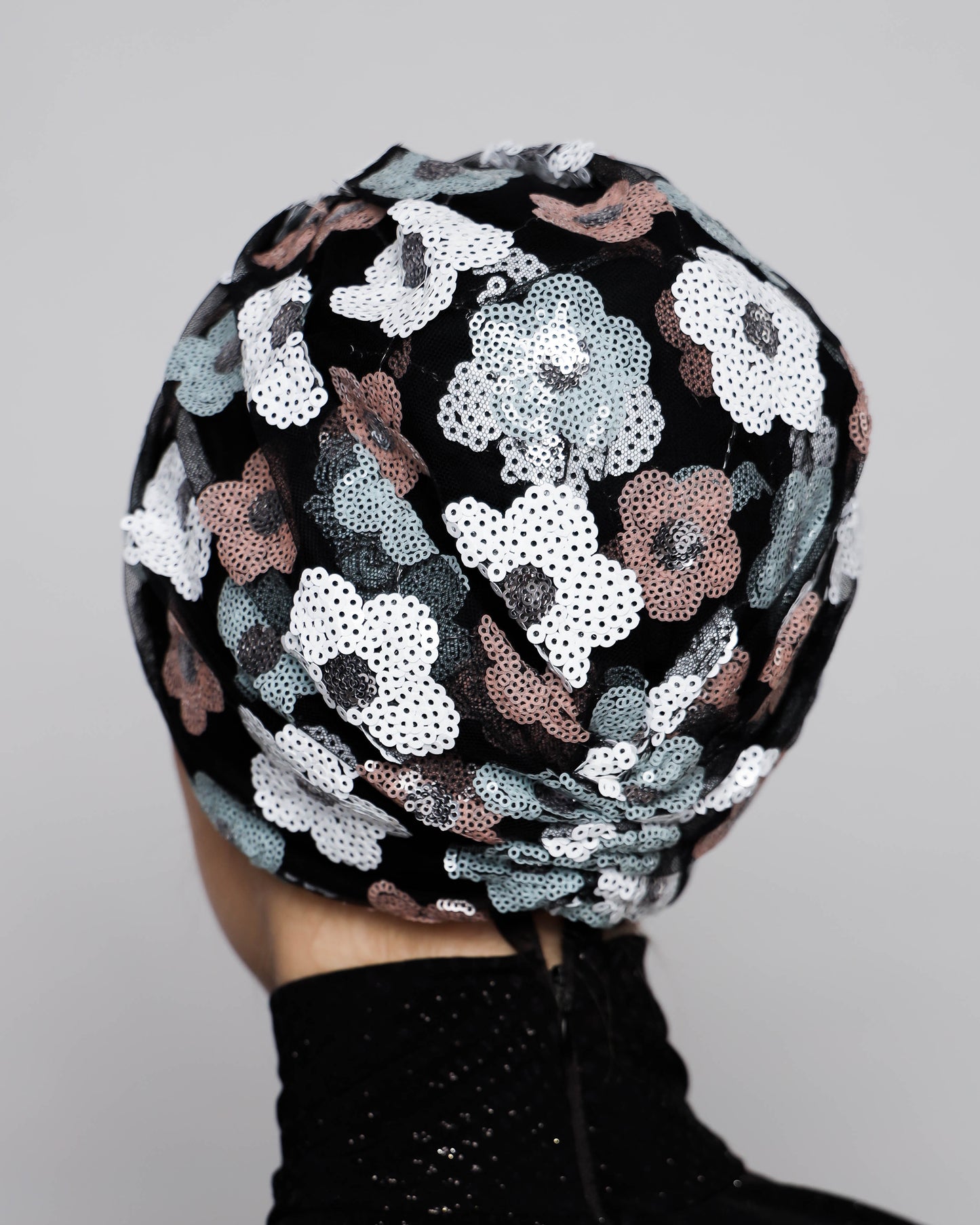 Floral sequins Turban