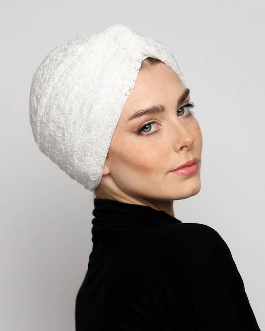 Twisted Lace Turban