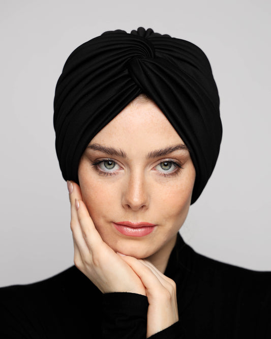 Twisted lines turban