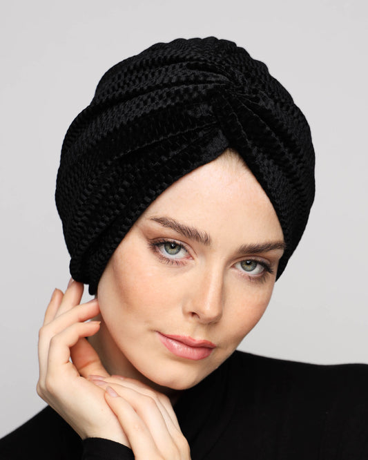 Twisted Velvet Turban