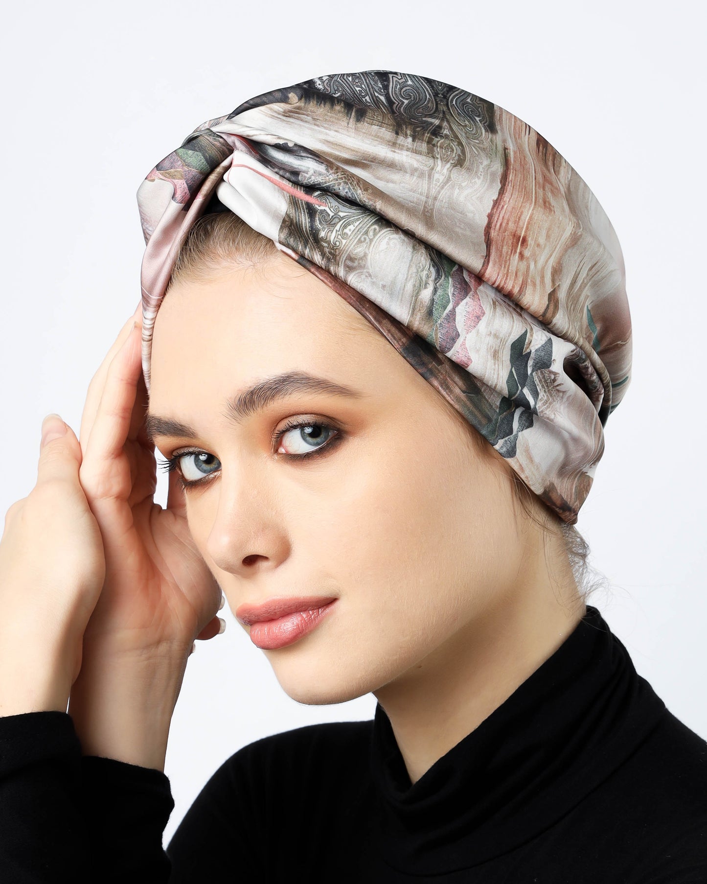 Twisted Satin Turban