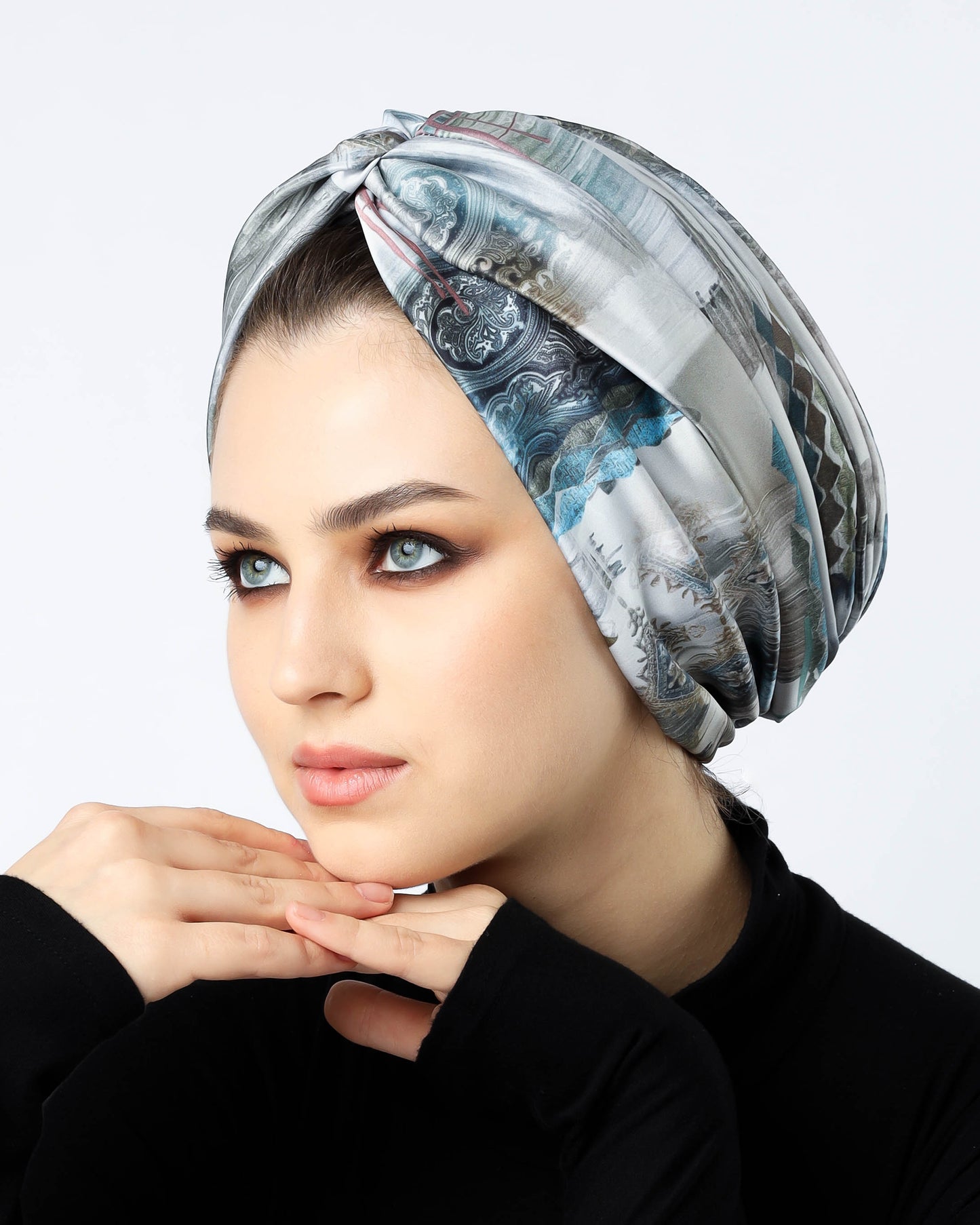 Twisted Satin Turban