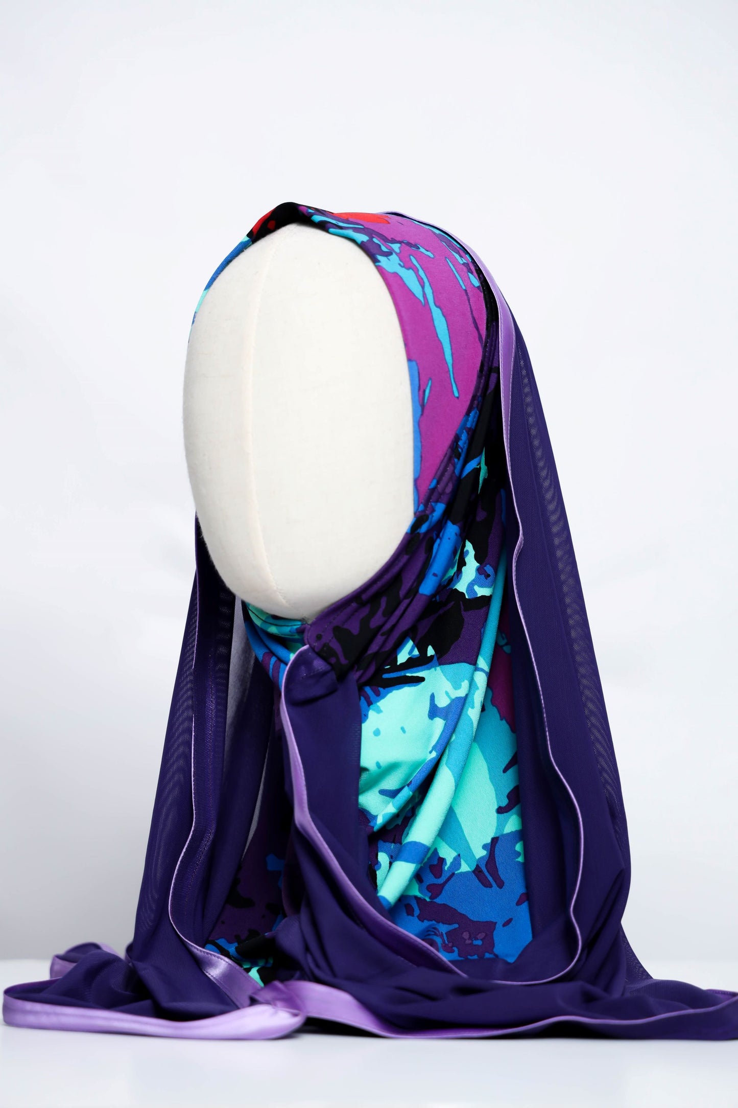 Lycra Printed Ready-made Hijab