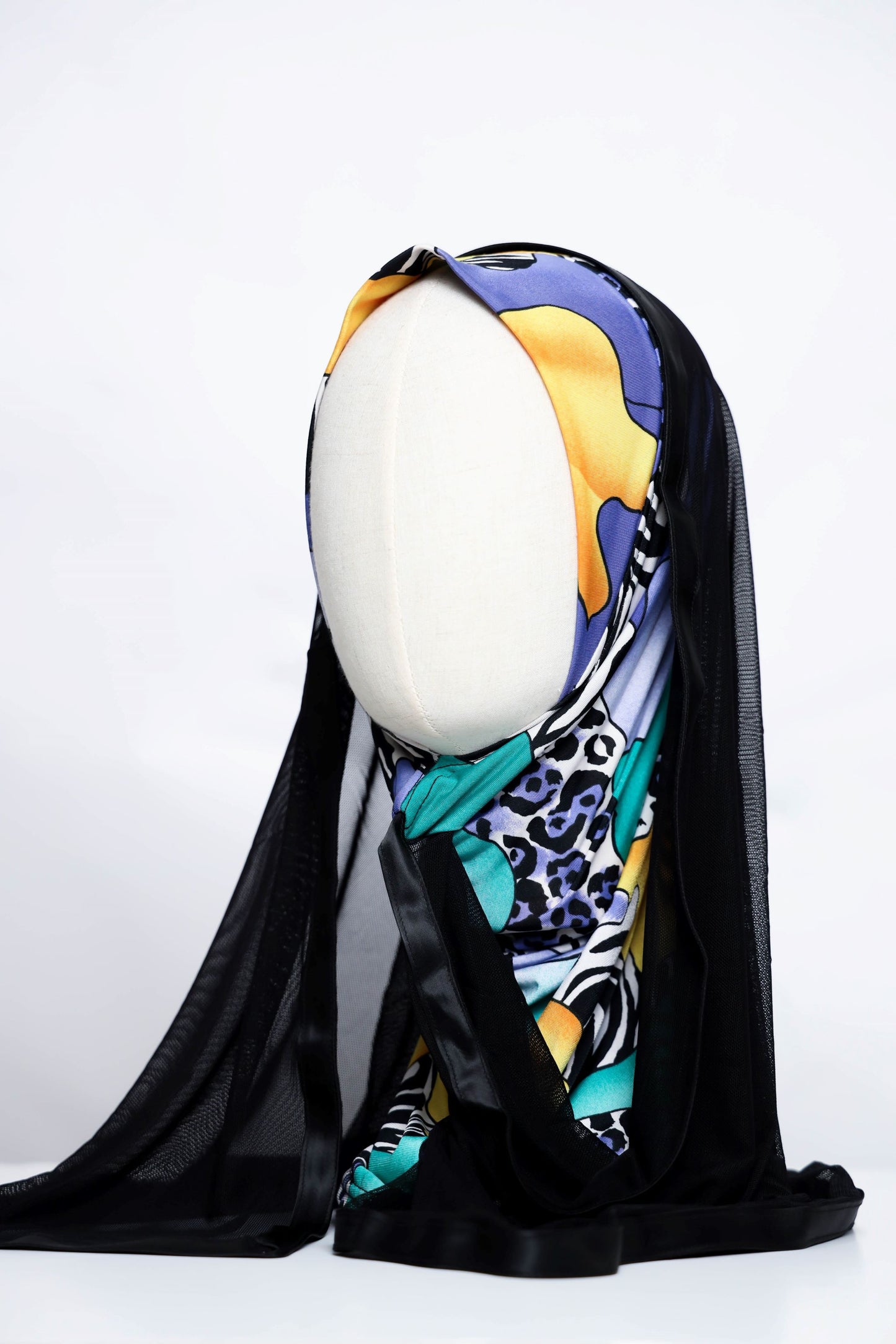 Lycra Printed Ready-made Hijab