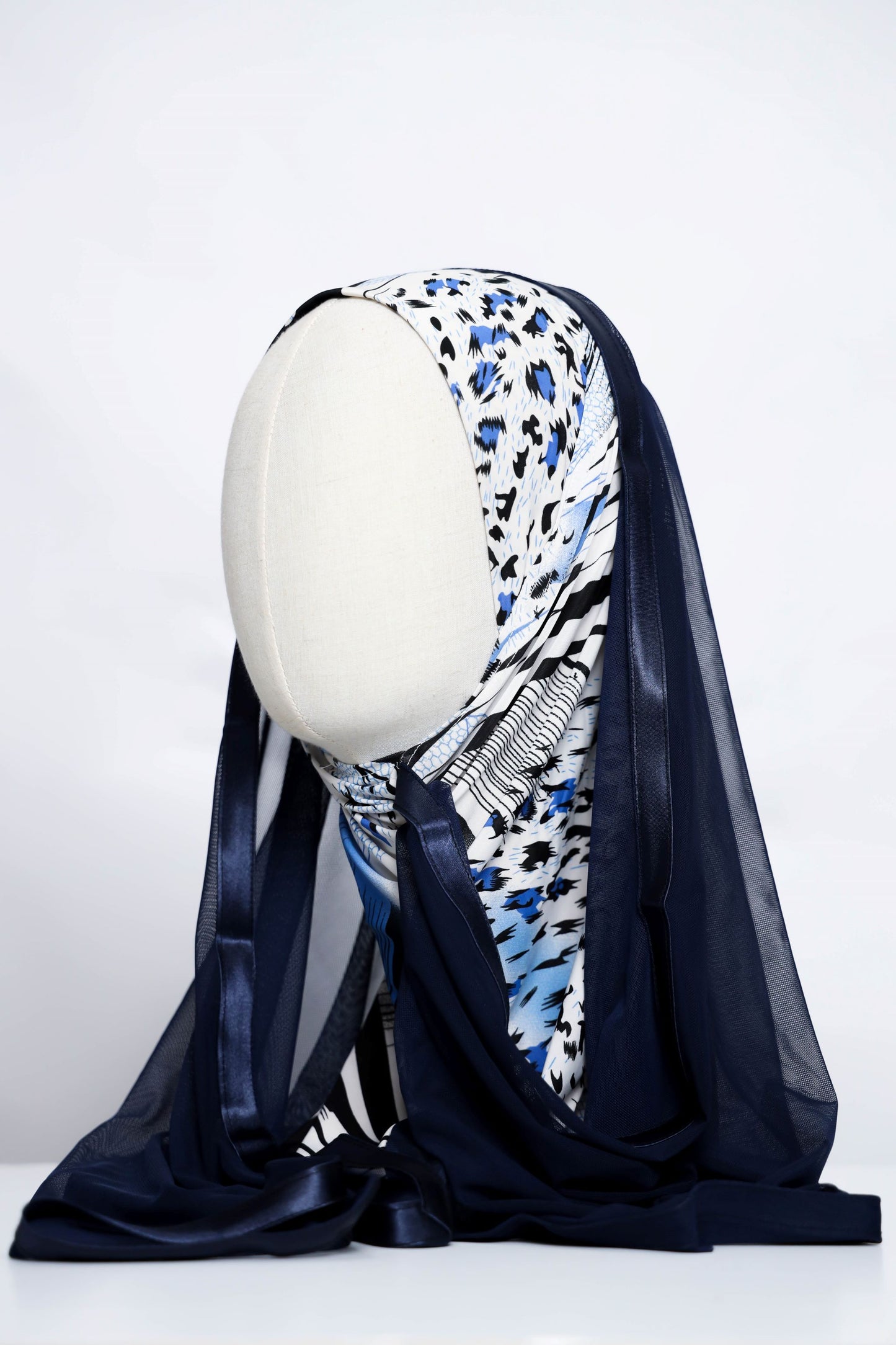 Lycra Printed Ready-made Hijab