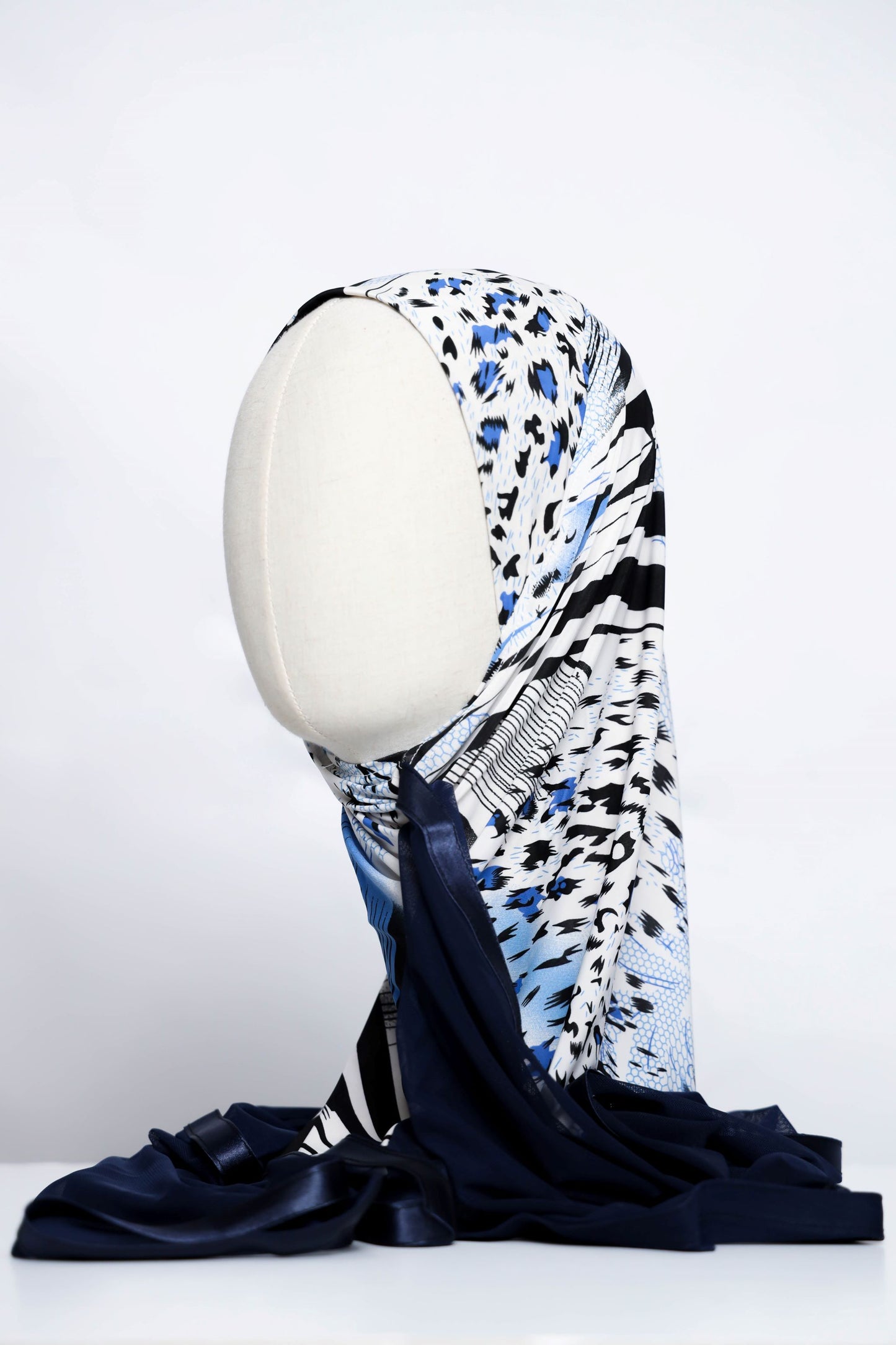 Lycra Printed Ready-made Hijab