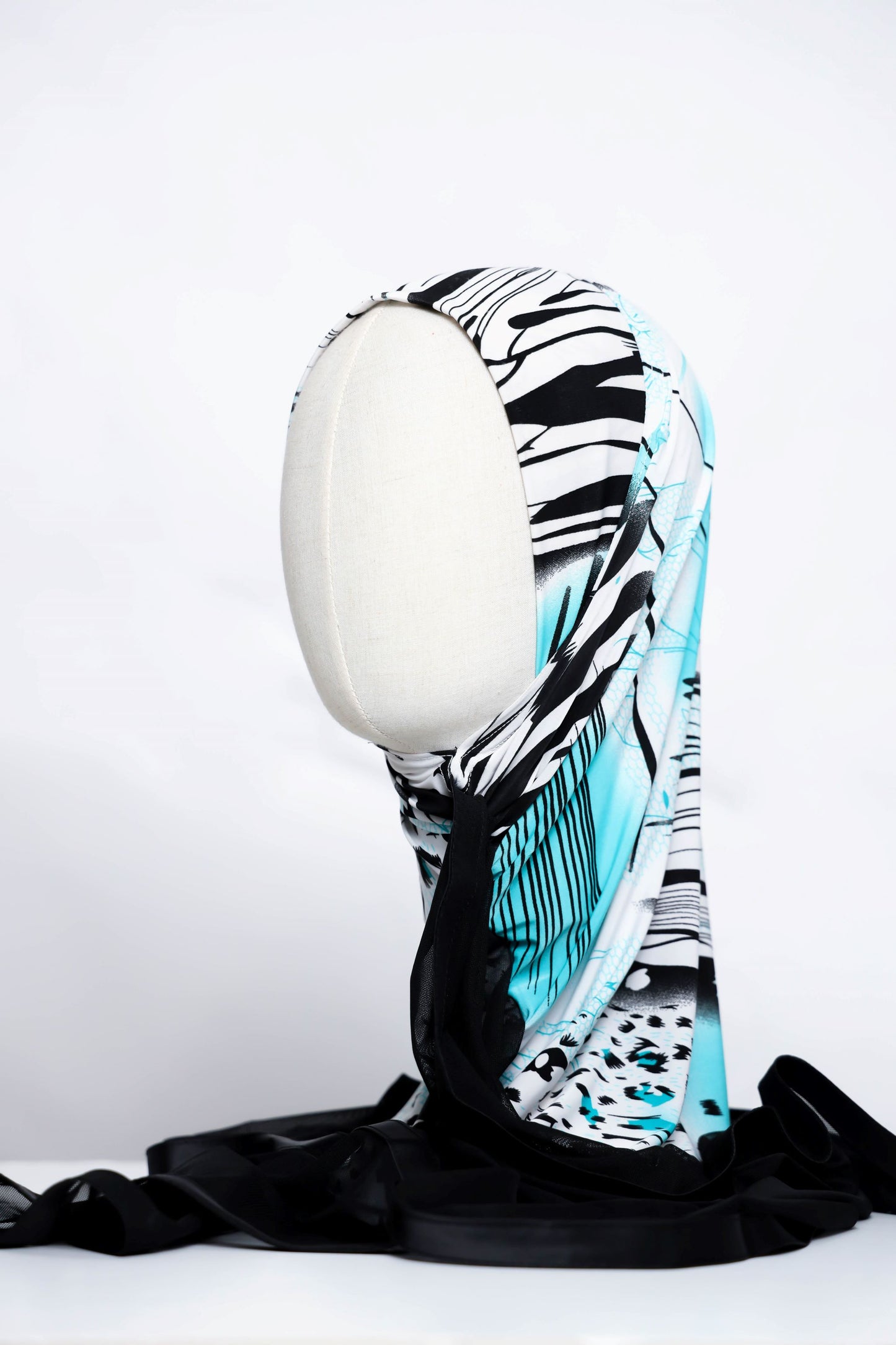 Lycra Printed Ready-made Hijab