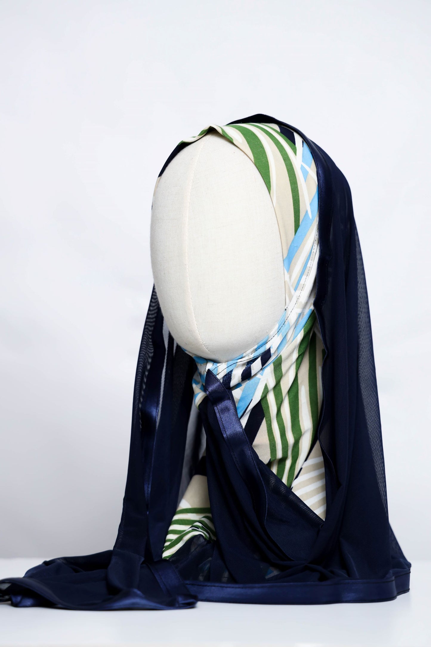 Lycra Printed Ready-made Hijab