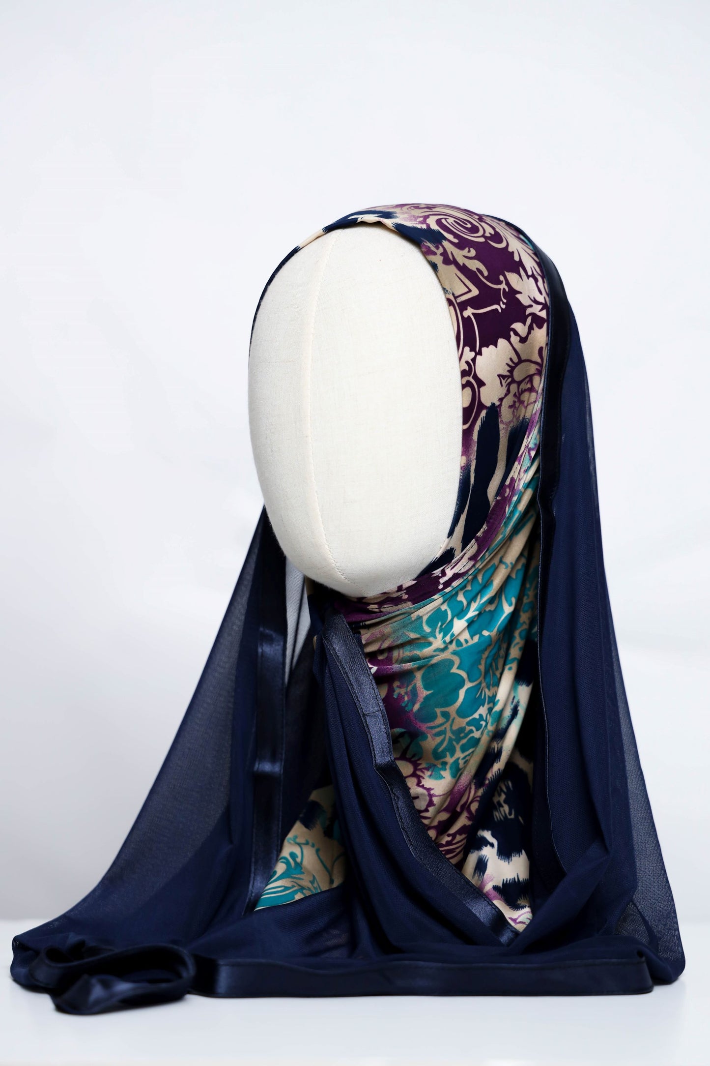 Lycra Printed Ready-made Hijab