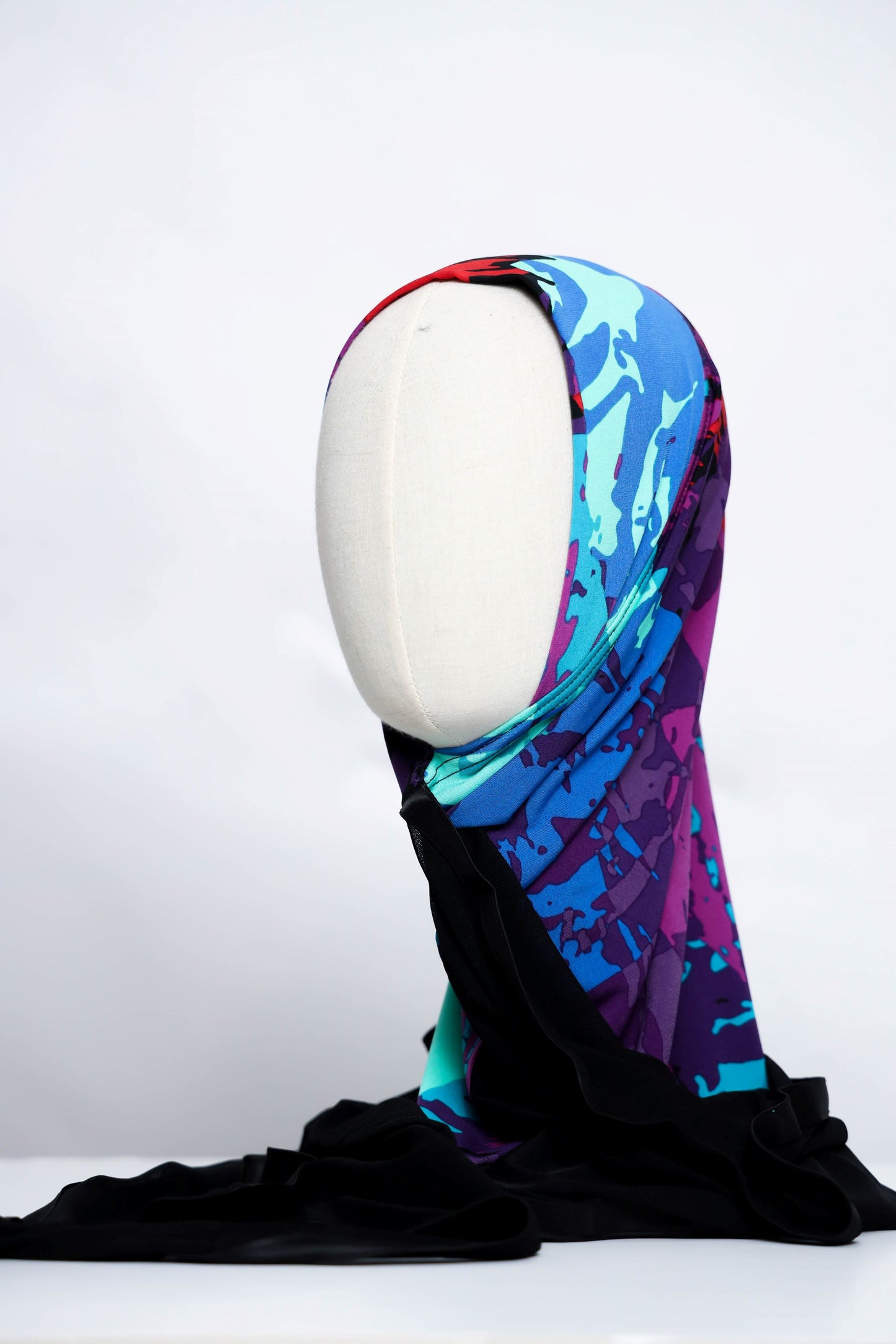 Lycra Printed Ready-made Hijab