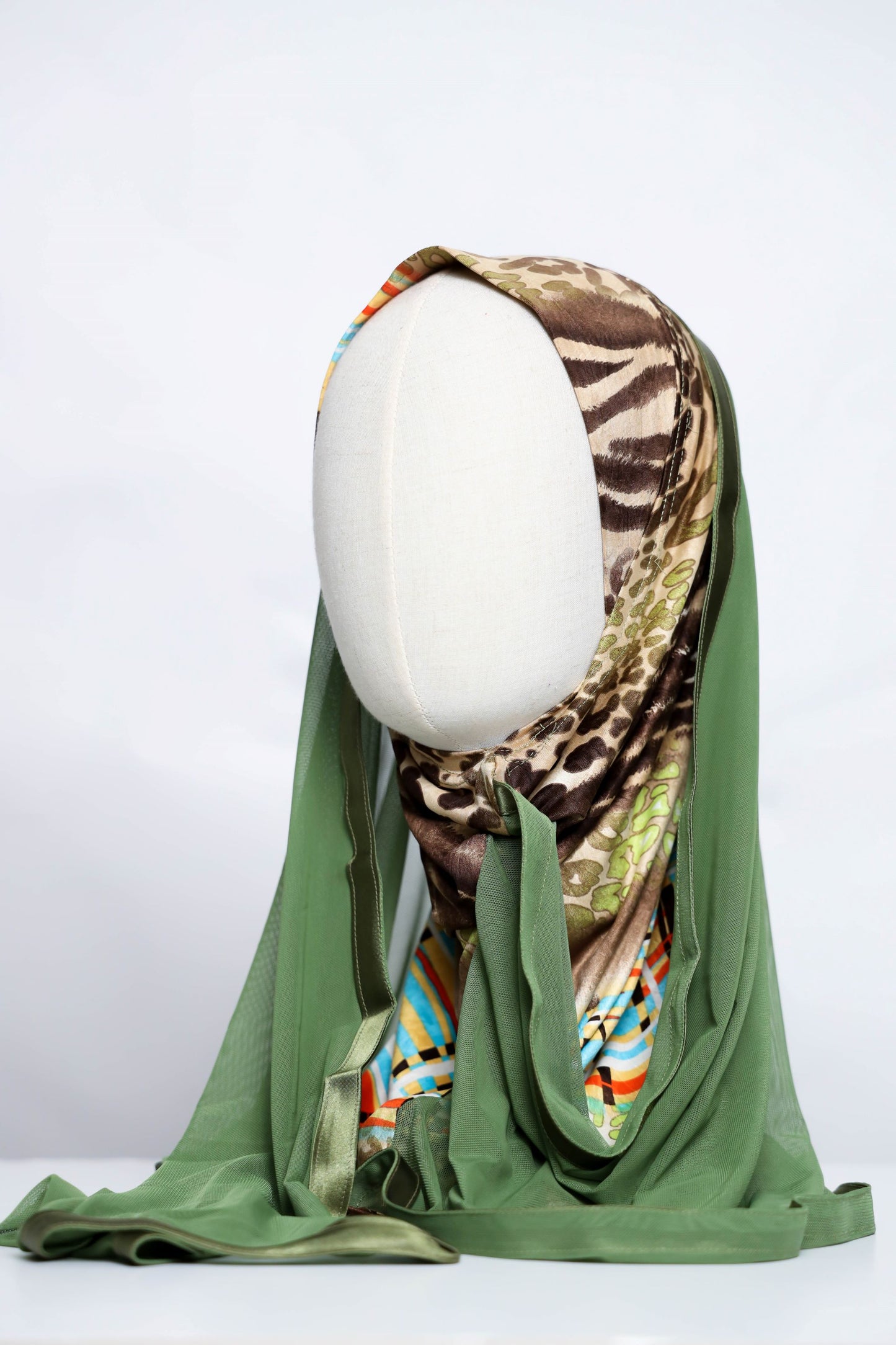 Lycra Printed Ready-made Hijab