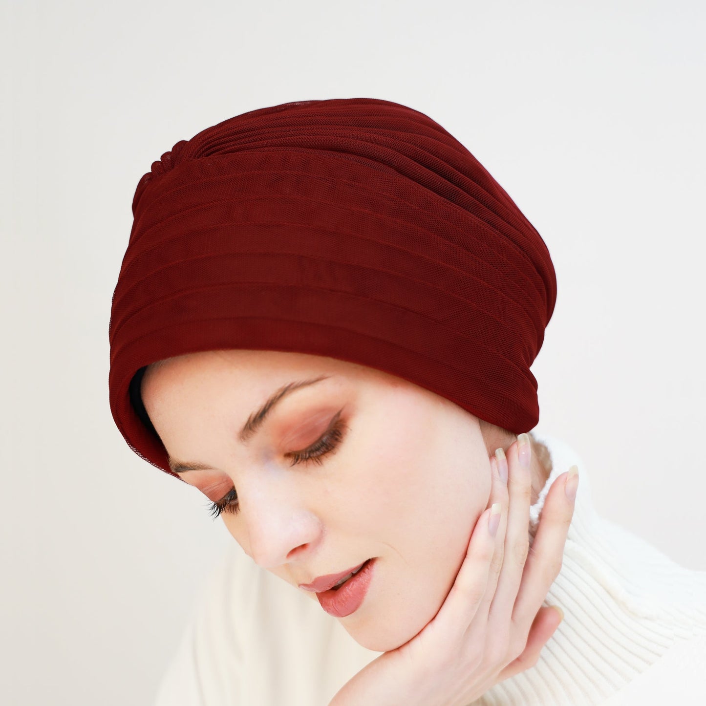 Tulle Pleats Turban