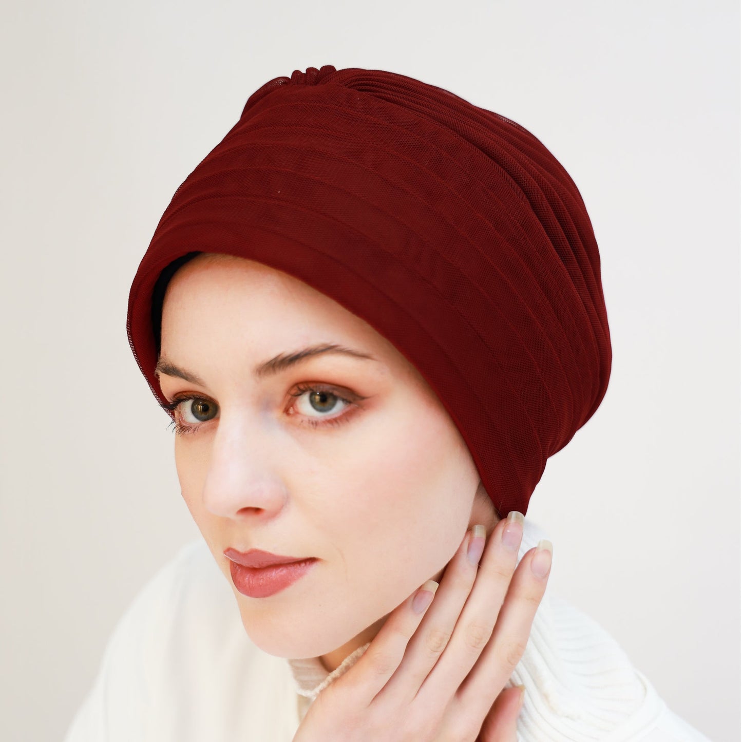 Tulle Pleats Turban