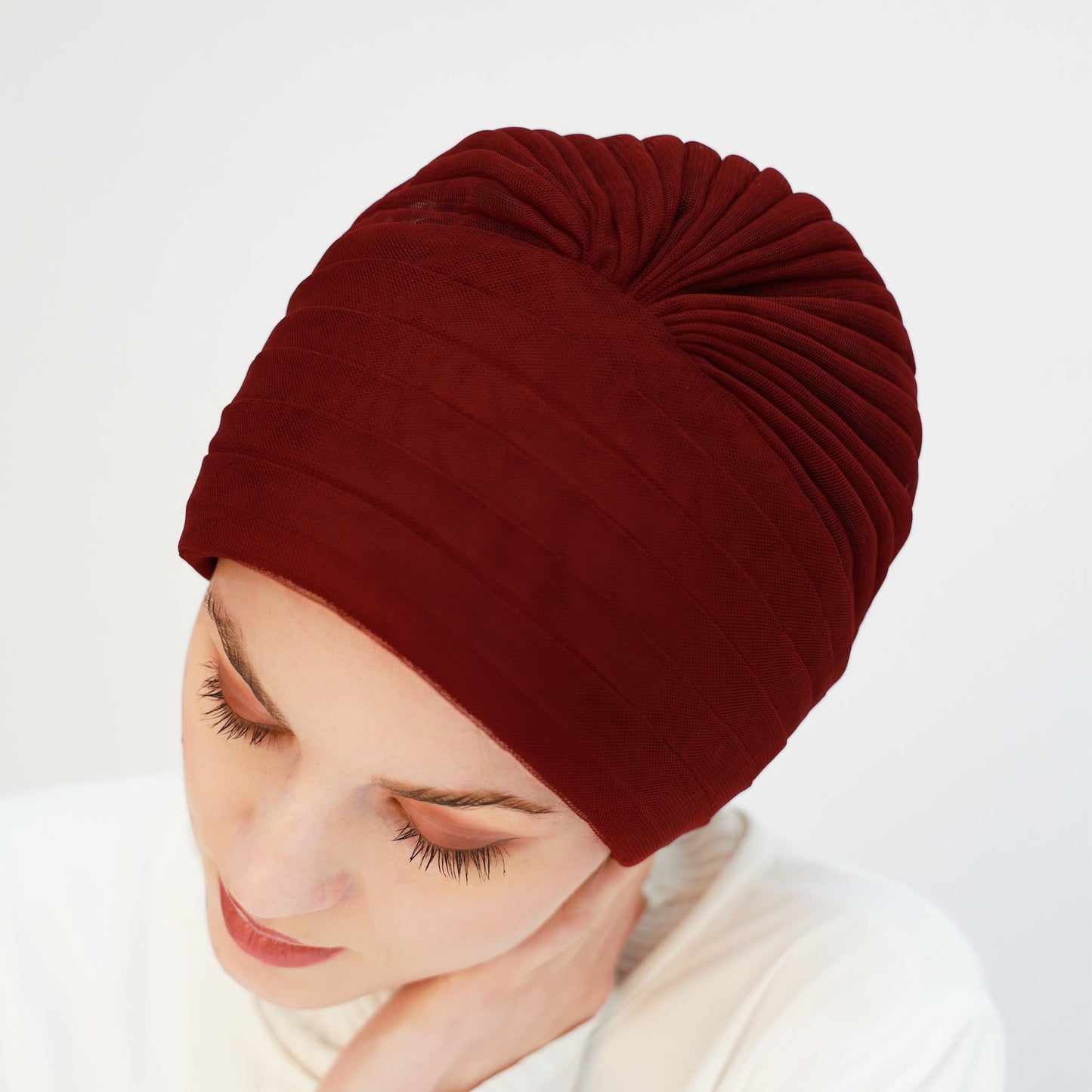 Tulle Pleats Turban