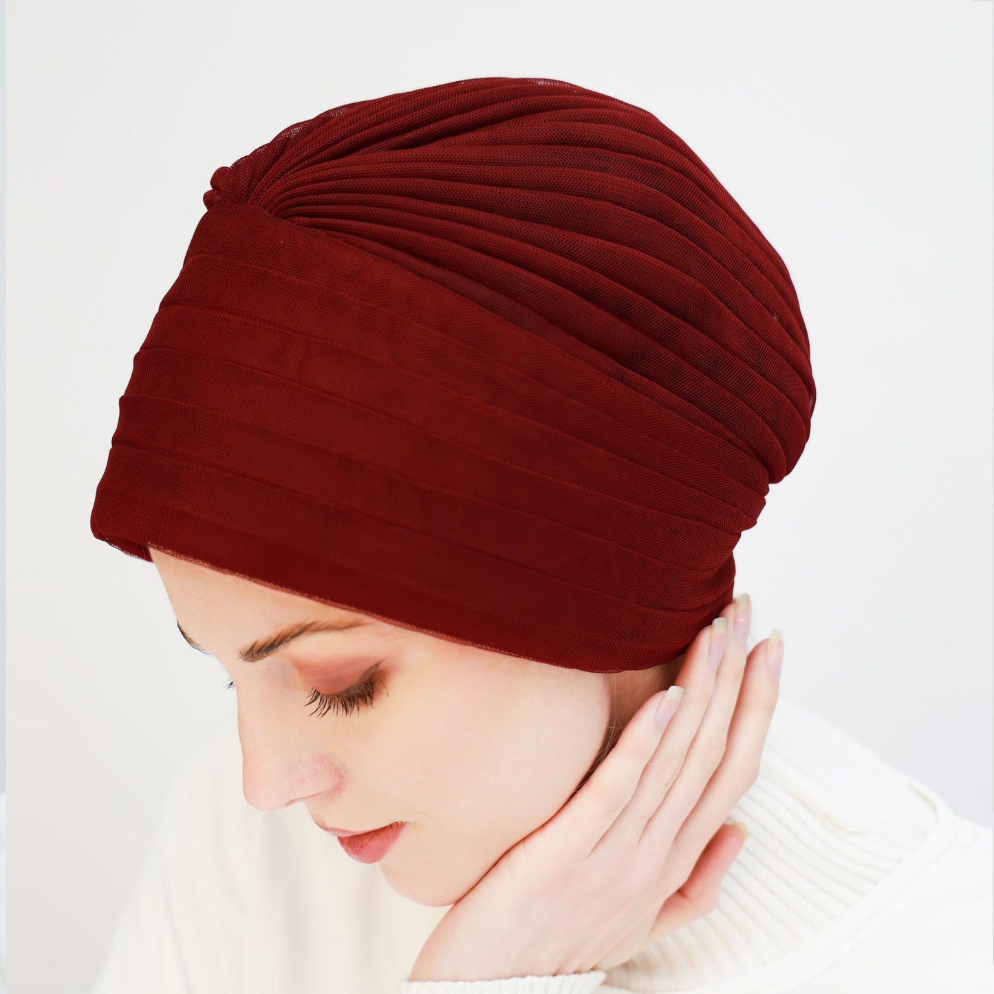 Tulle Pleats Turban