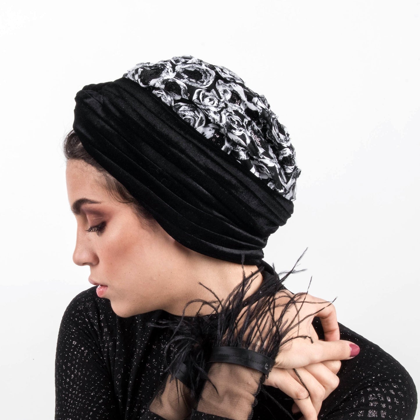 BW Twisted Velvet Turban