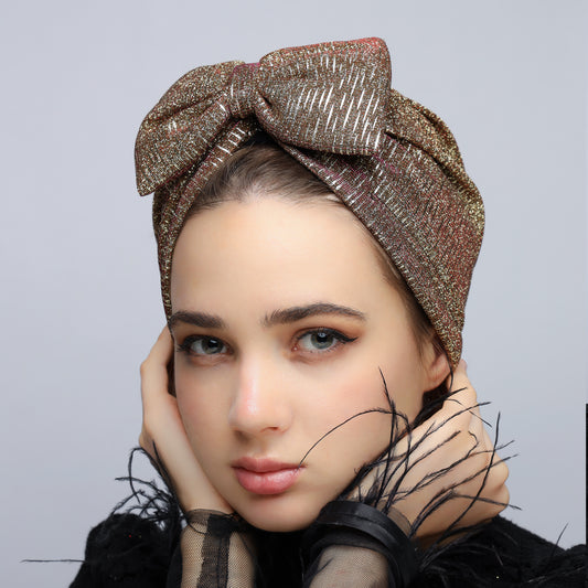 Sparkle Bow Turban