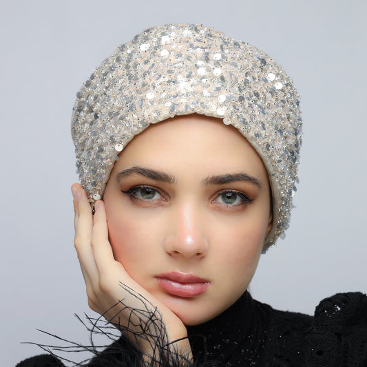 sequin turban