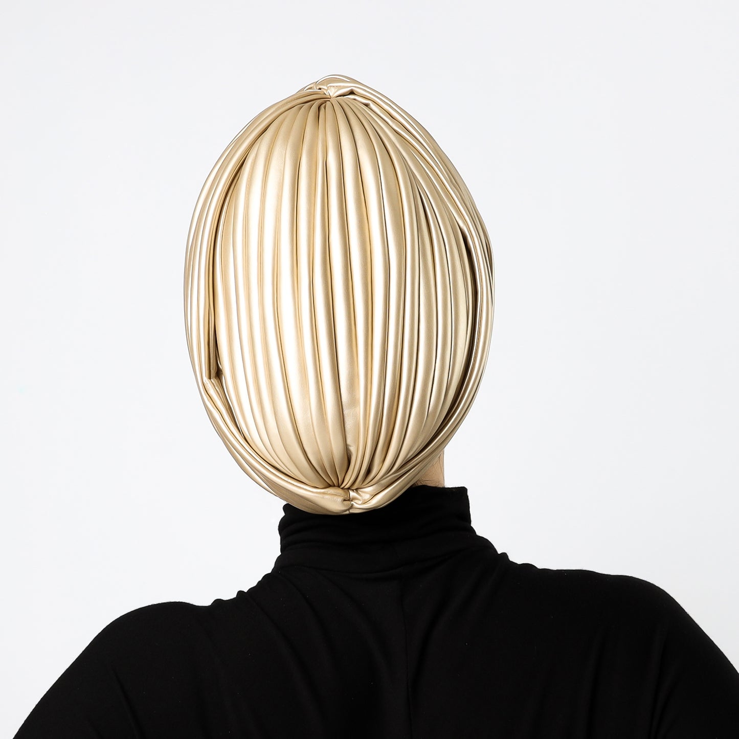 Twisted leather turban