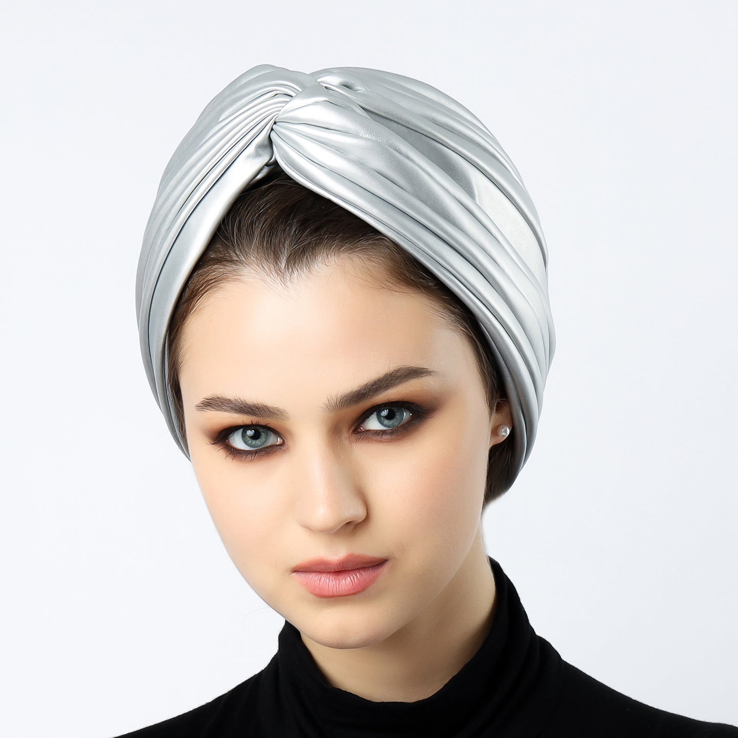 Twisted leather turban