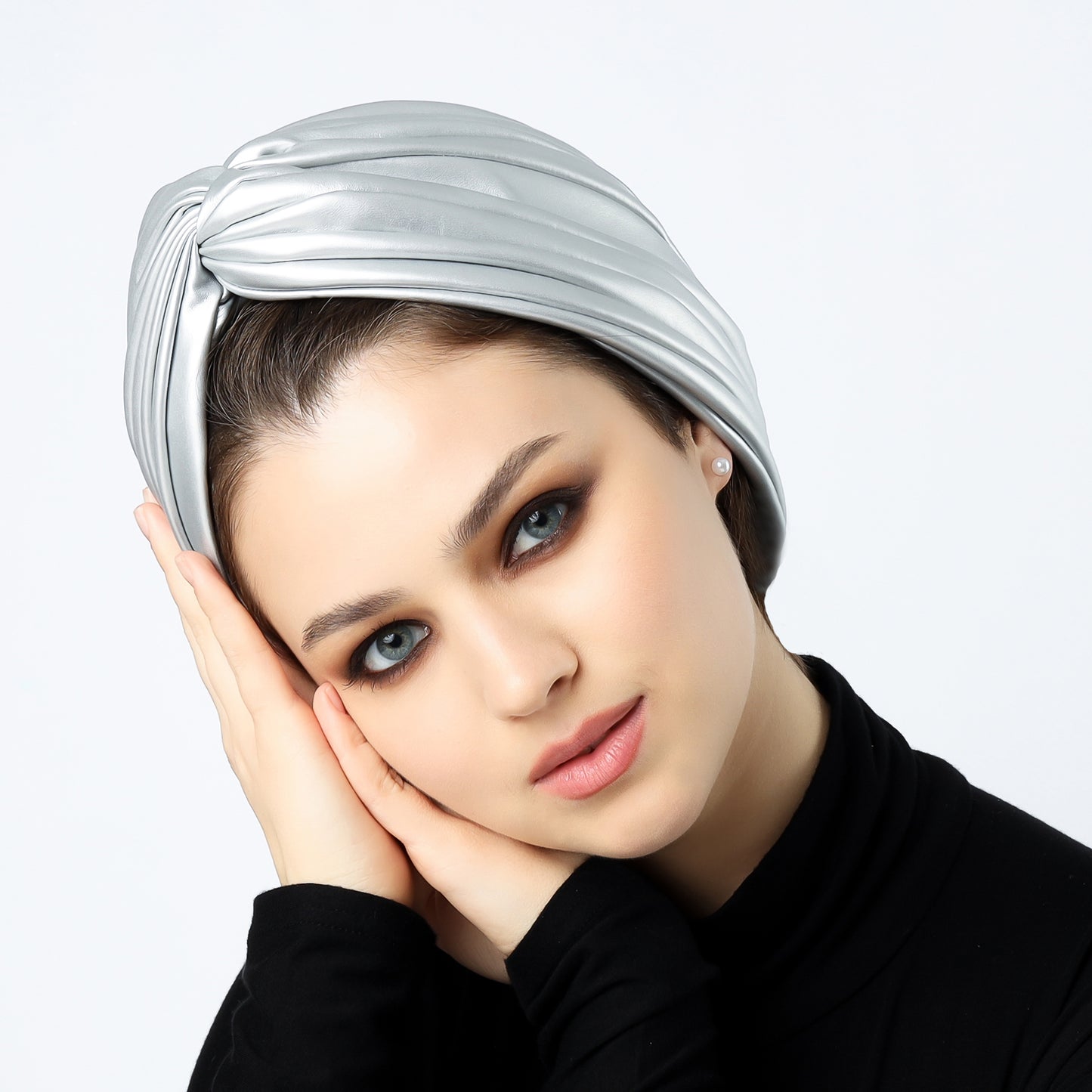 Twisted leather turban