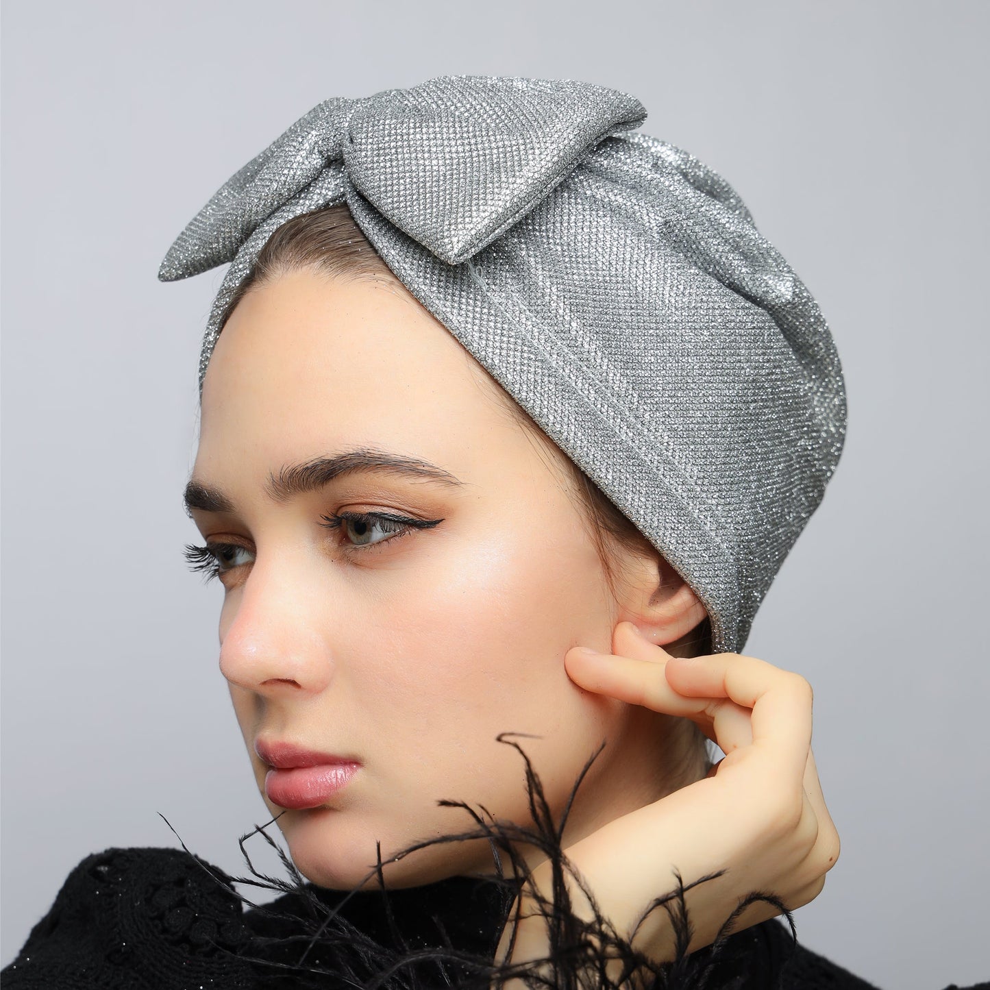 Sparkle Bow Turban