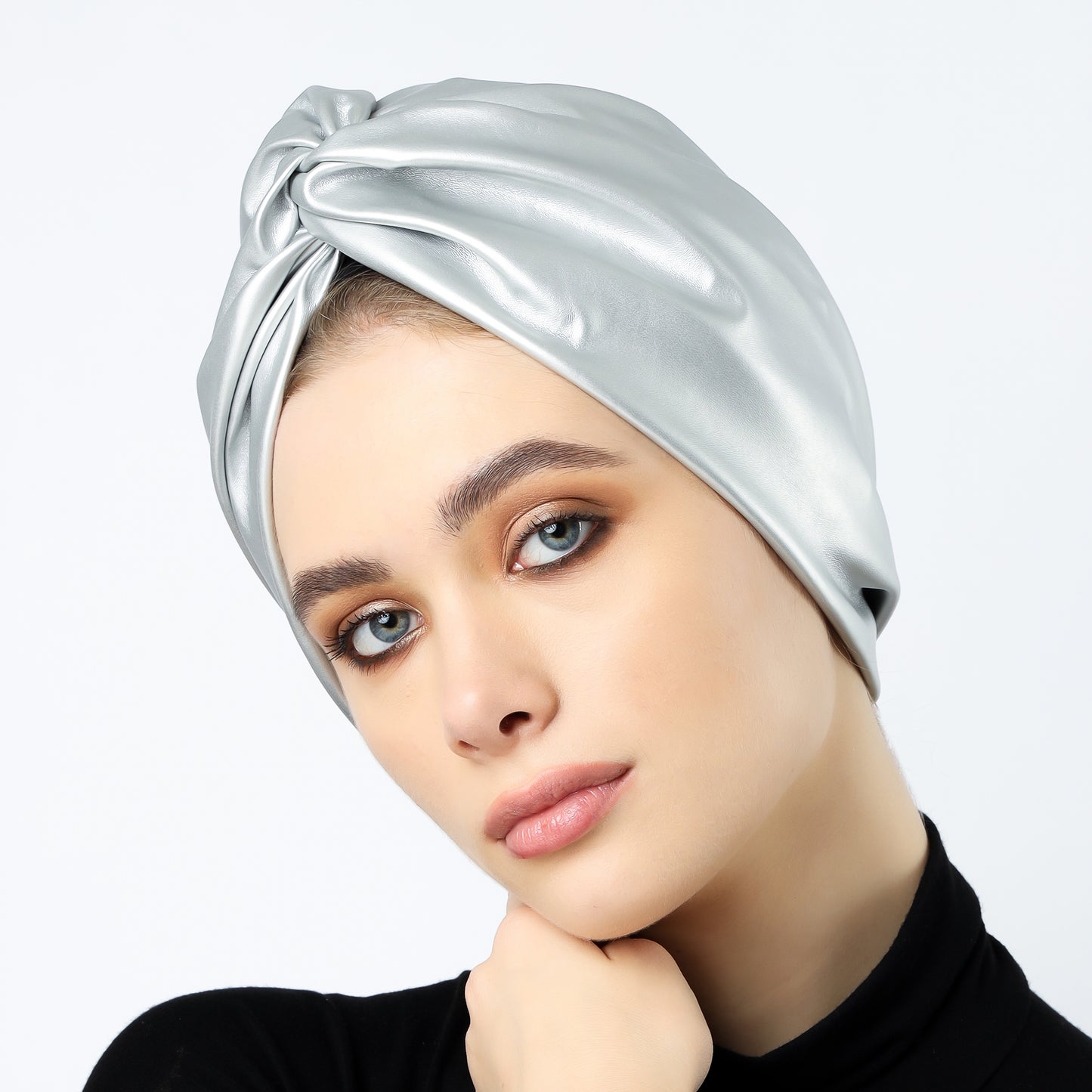 Twisted leather turban