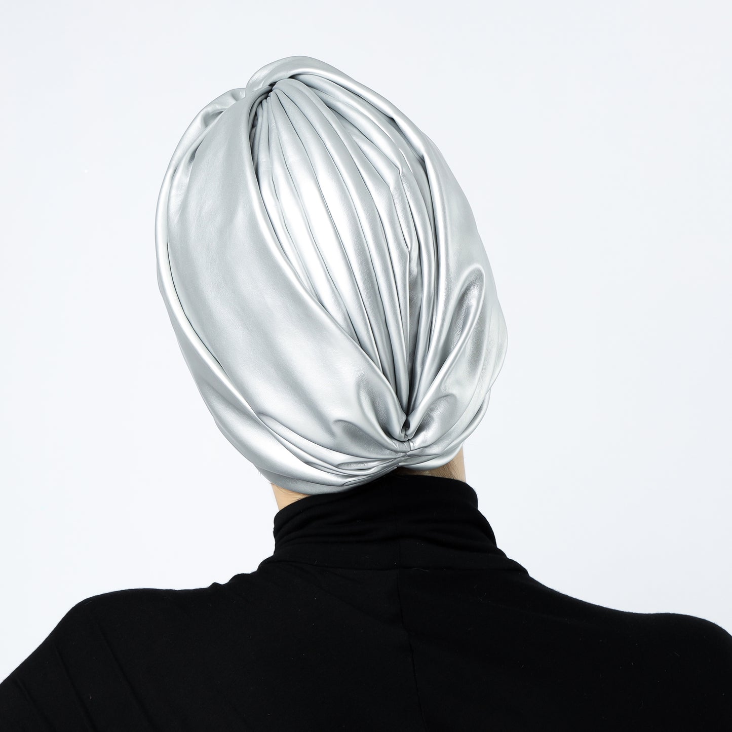 Twisted leather turban