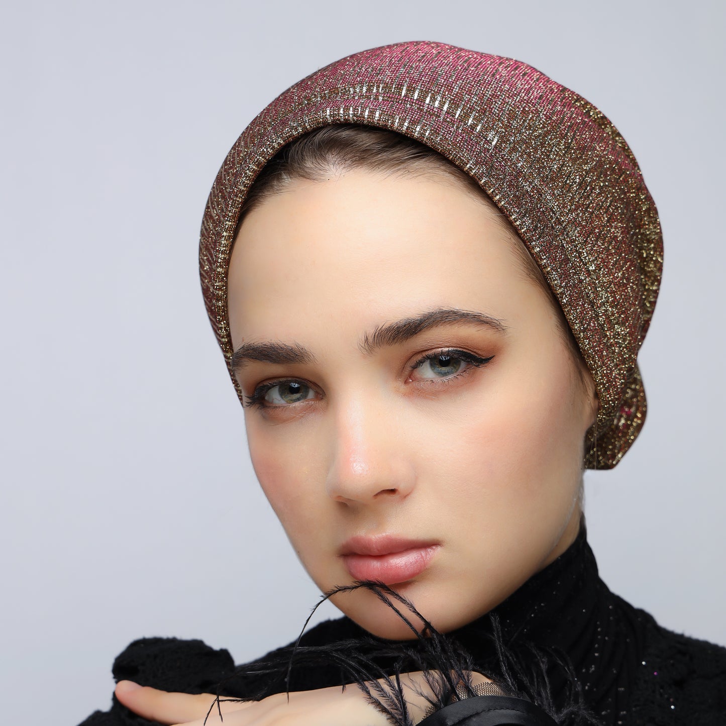 Sparkle Bow Turban