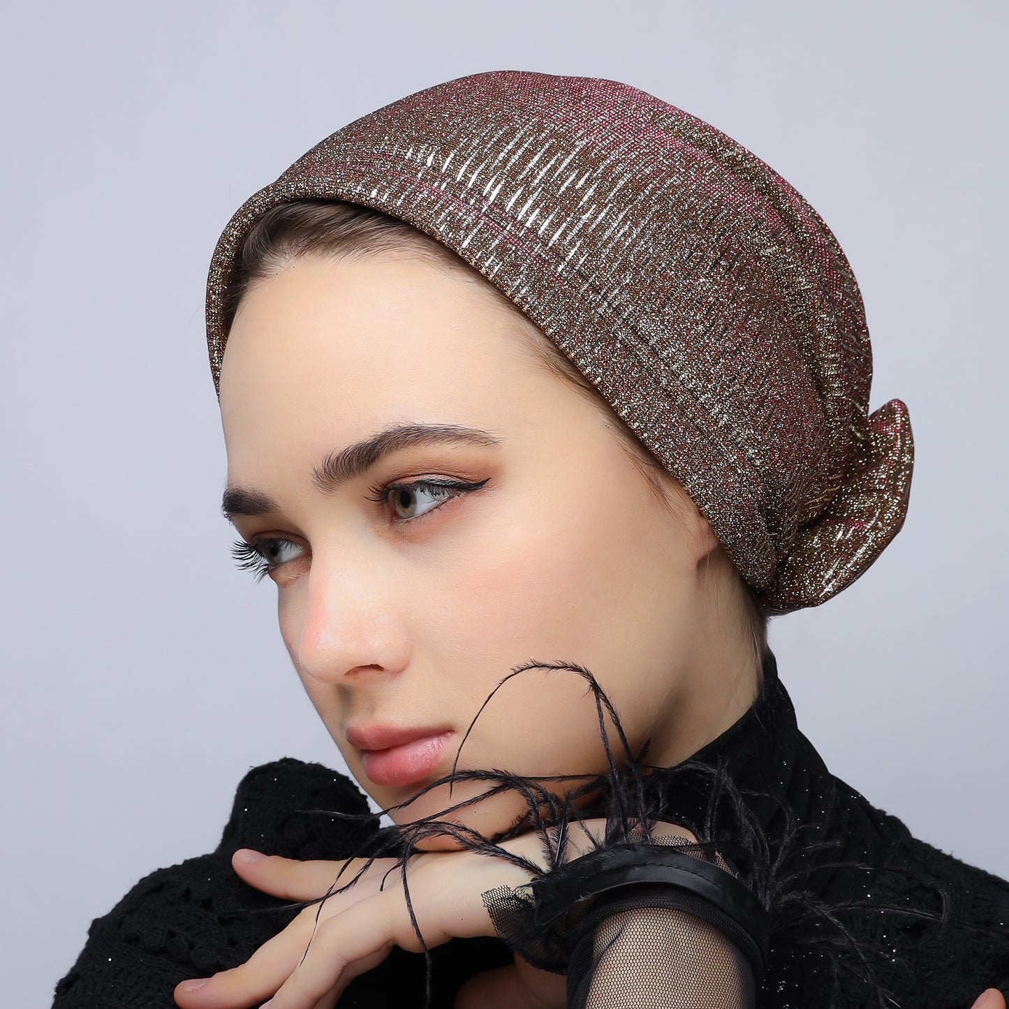 Sparkle Bow Turban