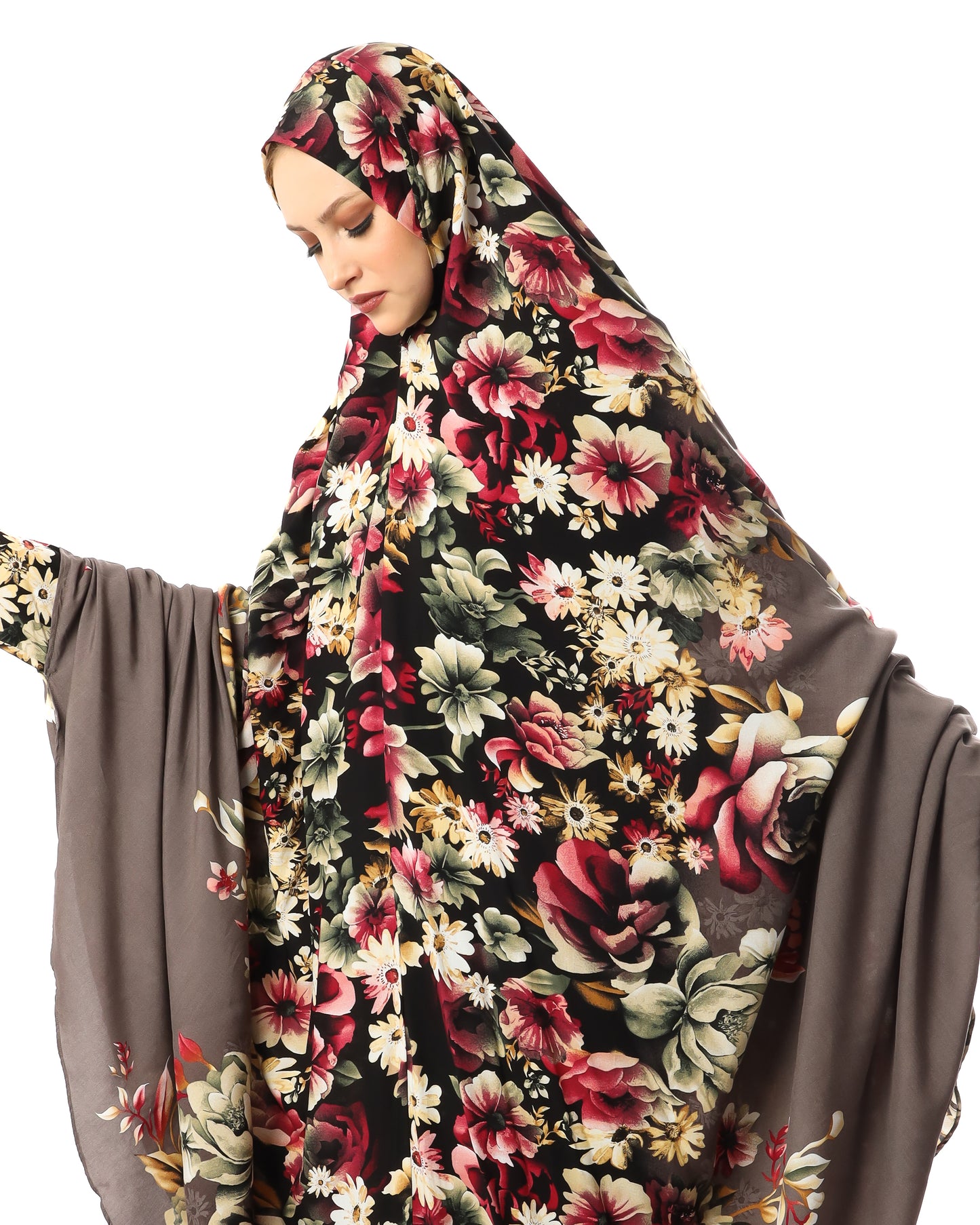 Flowers Praying Hijab