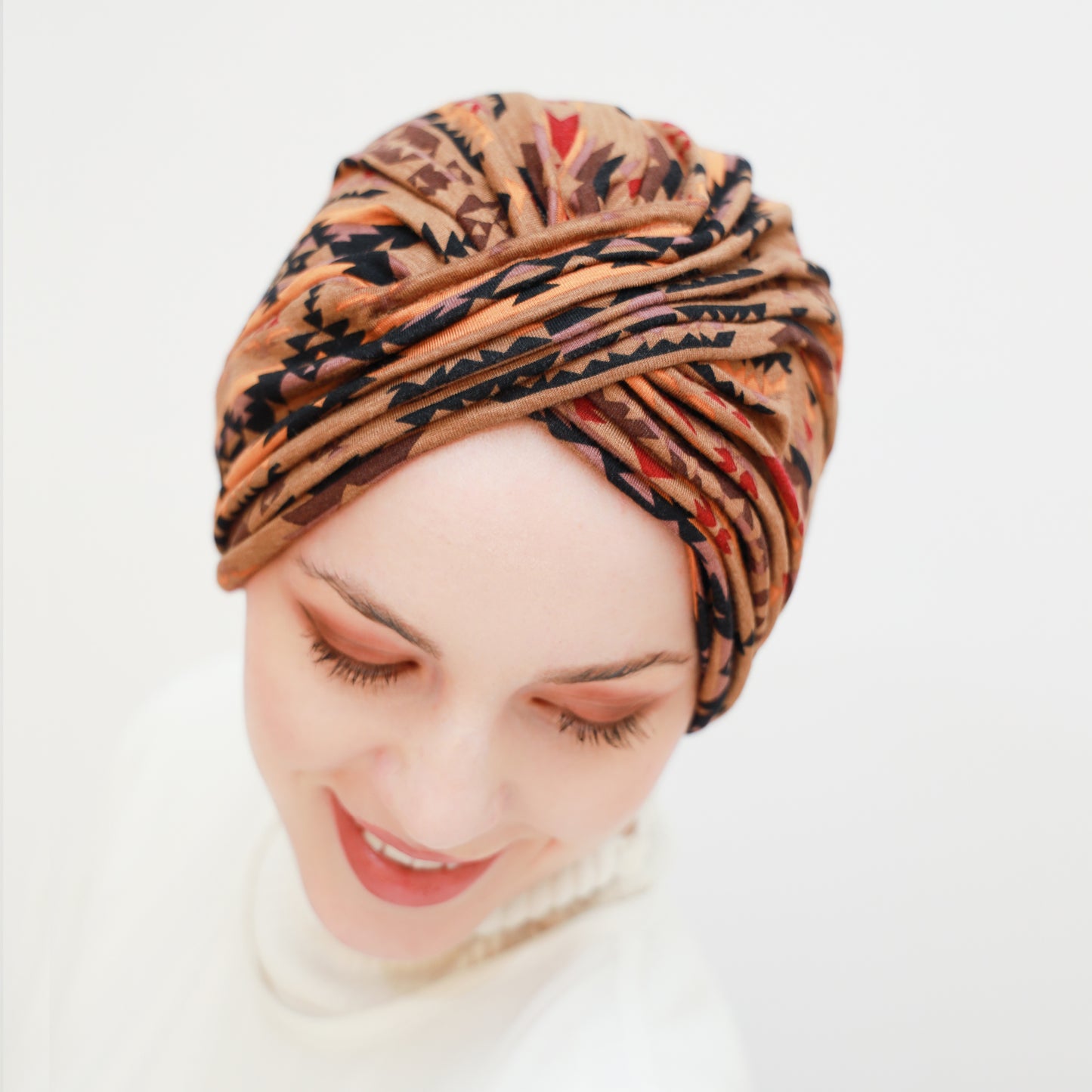 Twisted Printed Pure Cotton Turban