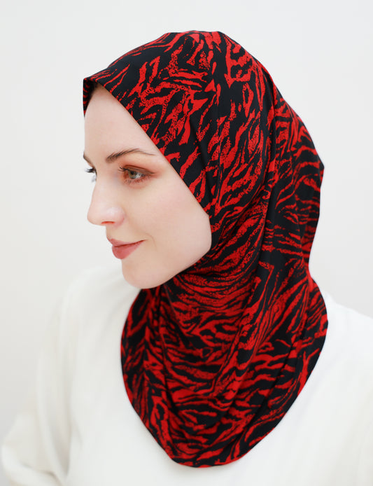 Printed Lycra Ready-made Hijab